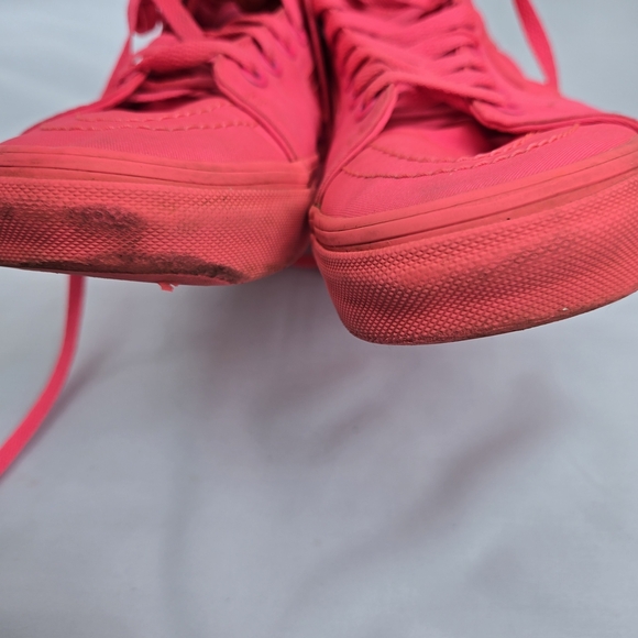 Vans Hot Pink High Top Sneakers Womens 8.5/Mens 7 - Picture 8 of 11